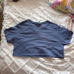 Cropped Blue T-Shirt